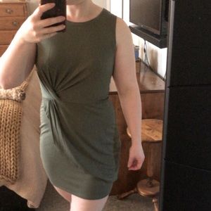Green bodycon dress mini